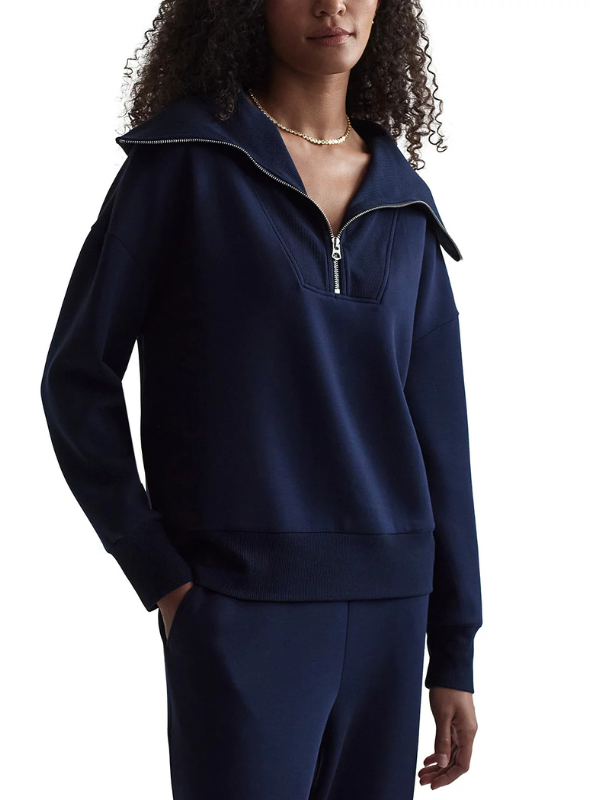 Varley- Catherine Half-Zip Sweat- Navy