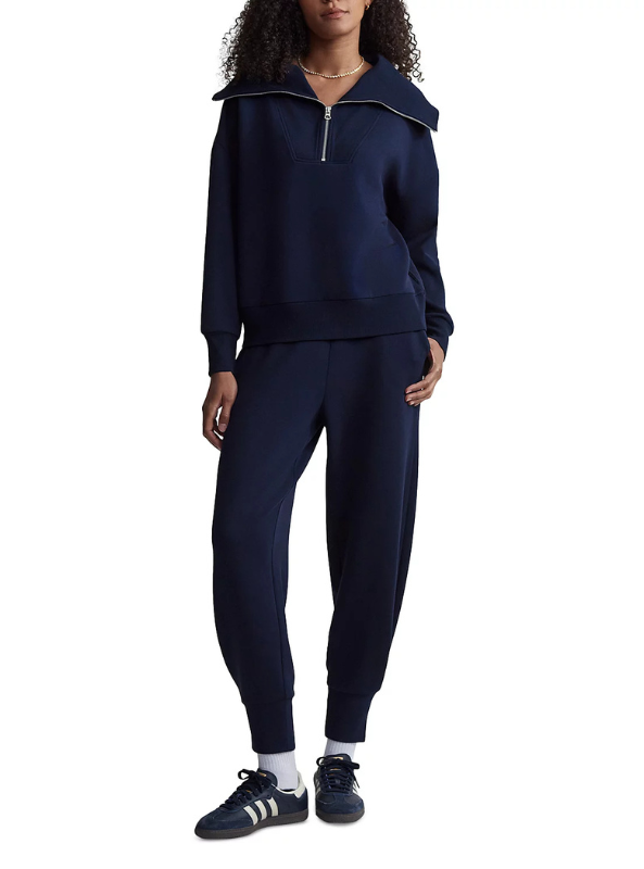 Varley- Catherine Half-Zip Sweat- Navy