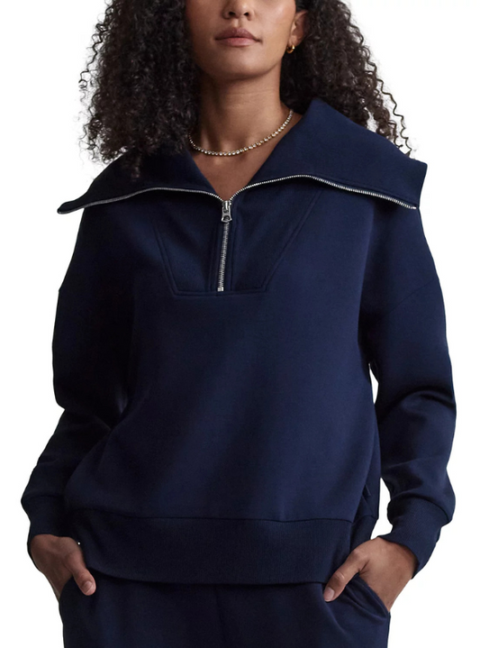 Varley- Catherine Half-Zip Sweat- Navy