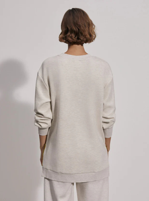 Varley- Charter Sweat 2.0- Ivory Marl