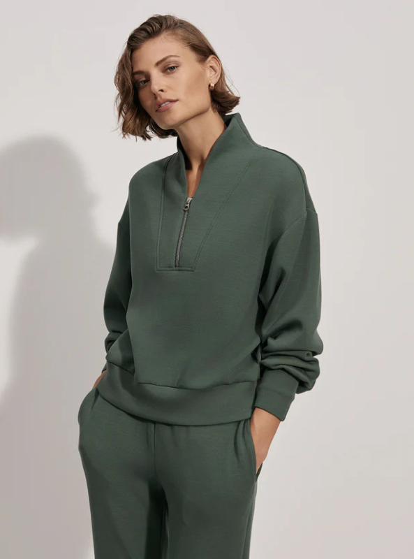 Varley- Davidson Sweat- Cilantro