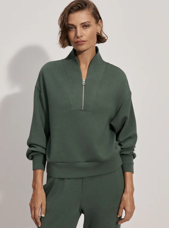 Varley- Davidson Sweat- Cilantro