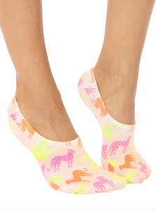 Cheetah Liner Socks