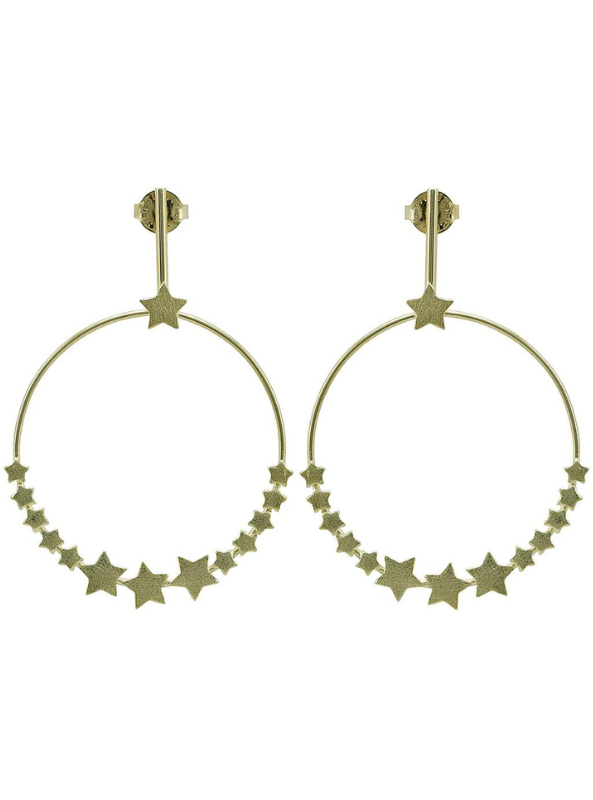Carrie Star Frontal Hoop-Gold